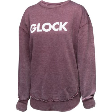 Glock AP95896 Retro Fleece Women's Maroon Long Sleeve Small