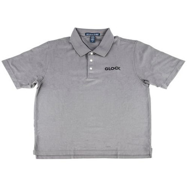 Glock AP95877 Classic Polo  Gray XL Short Sleeve Cotton
