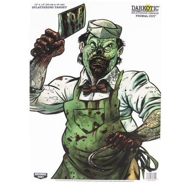 Birchwood Casey 35654 Darkotic Primal Cut Paper 12" x 18" Zombie Butcher Multi 100 Per Pack