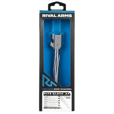Rival Arms RA20G701D Precision V1 Drop-In Barrel 9mm Luger 5.31" Stainless PVD Finish 416R Stainless Steel Material for Glock 34 Gen3-4