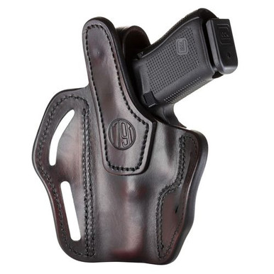 1791 Gunleather BHX3SBRR BHX  Signature Brown Leather OWB Glock 19/Sig P228/S&W MP9,40/XD9,40 Right Hand