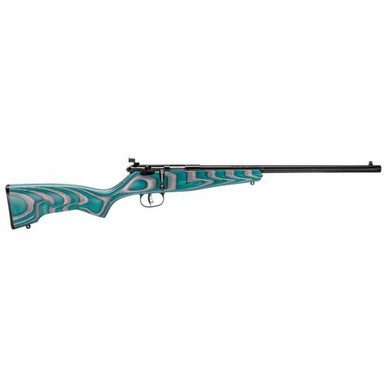 Savage Arms 13802 Rascal  22 LR 1rd Cap 16.13" Matte Blued Rec/Barrel Gray & Teal Hybrid Laminate Boyd's Minimalist Stock Right Hand (Youth)
