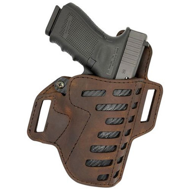 Versacarry C22131 Compound  Distressed Brown Buffalo Leather OWB Most SubCompact Right Hand