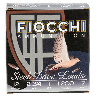 Fiocchi 12DLS17 Dove  12 Gauge 2.75" 1 oz 7 Shot 25 Bx/10 Cs