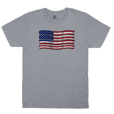 Magpul MAG1180-040-S PMag-Flag T-Shirt Silver Small Short Sleeve