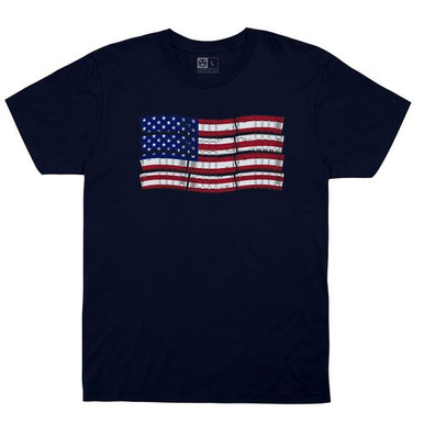 Magpul MAG1180-410-3XL PMag-Flag T-Shirt Navy 3XL Short Sleeve
