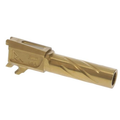 Rival Arms RA20P101E Precision Drop-In Barrel 9mm Luger 3.70" Gold PVD Finish 4340H Steel Material for Sig P365XL