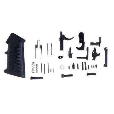 LBE Unlimited AR15LPKT Complete Lower Parts Kit  w/Pistol Grip & Trigger Guard AR-15 Black