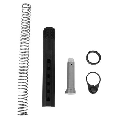 LBE Unlimited MILBUFKT Mil-Spec Buffer Tube Kit  6 Position AR-15 Black