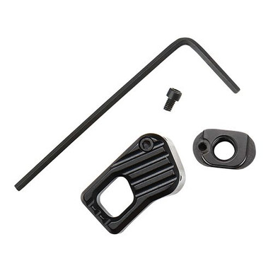 Battle Arms Development BADEMMRLB Enhanced Magazine Release  Large Black Anodized 7075-T6 Aluminum for AR-15, AR-10