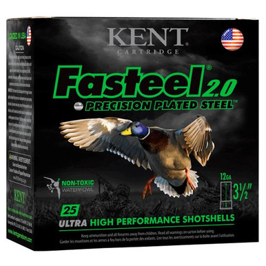 Kent Cartridge K1235FS403 Fasteel 2.0  12 Gauge 3.50" 1 3/8 oz 3 Shot 25 Bx/ 10 Cs