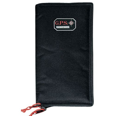 G*Outdoors GPS-865PS Pistol Sleeve  Medium Black Nylon with Locking Zippers & Thin Design Holds 1 Handgun