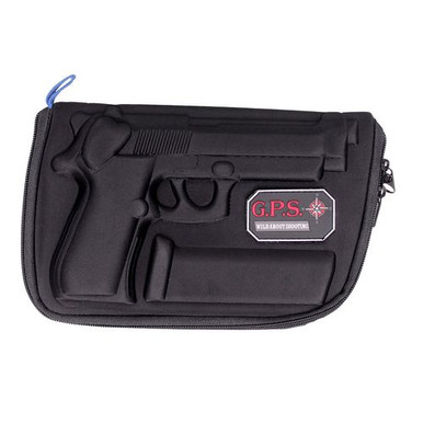 G*Outdoors GPS-909PC Custom Molded Pistol Case with Lockable Zippers, Internal Mag Holder & Black Finish for Beretta 92,96 & Taurus PT92