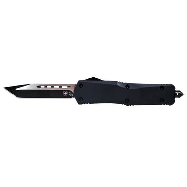 Templar Knife LBR231 Black Rubber Gen II Large 3.50" OTF Tanto Plain Black 440C SS Blade Black Rubber Coated Aluminum Handle