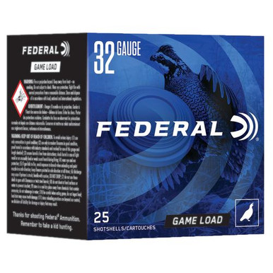 Federal N1328 Game Load  32 Gauge 2.50" 1/2 oz 8 Shot 25 Bx/ 10 Cs