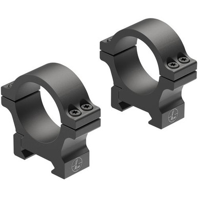 Leupold 180946 Open Range Cross-Slot Scope Ring Set Low 30mm Matte Black Aluminum