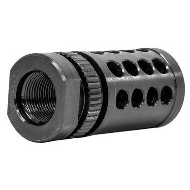 Grovtec US Inc GTHM318 G-Nite Flash Suppressor 308 Cal 5/8"-24 tpi Black Nitride Steel