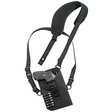Grovtec US Inc GTHL15102R Trail Pack Ergo Holster Black Shoulder/Belt 3-4"  DA Revolver Right Hand