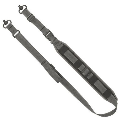 Grovtec US Inc GTSL128 QS 2-Point Sentinel Sling with Push Button Swivels 2" W Adjustable Wolf Gray for Rifle/Shotgun