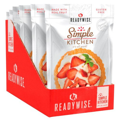 Wise Foods SK05-913 Simple Kitchen Freeze Dried Fruit Freeze Dried Snacks Strawberry/Yogurt 6 Per Case 4 Servings Per Pouch Outdoor Camping Pouches