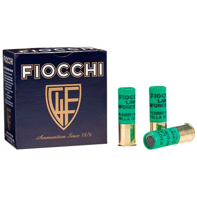 Fiocchi 12LEBA10 Rubber Baton  12 Gauge 2.75" 1 oz Slug Shot 10 Bx/ 25 Cs