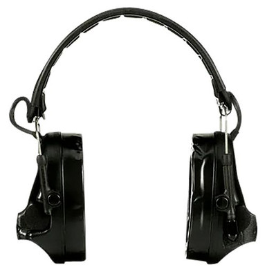 Peltor MT20H682FB09SV SwatTac V Hearing Defender Headset 23 dB Over the Head Black Ear Cups with Black Headband for Adults 1 Pair