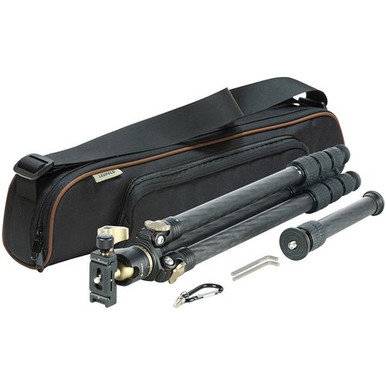 Leupold 180380 Alpine Tripod Kit 5-58" Adjustable Height Black Carbon Fiber with Aluminum Ball Head