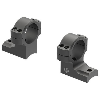 Leupold 181334 BackCountry Base/Ring Combo Matte Black Savage 10/110 Round Receiver 1" Tube 8-40 Screws Aluminum Rifle