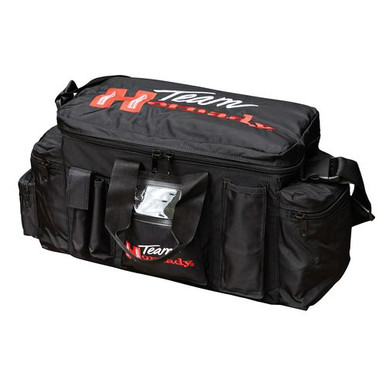 Hornady 9919 Team Hornady Range Bag Black with Red Logo Nylon with Large Compartment & Embroidering