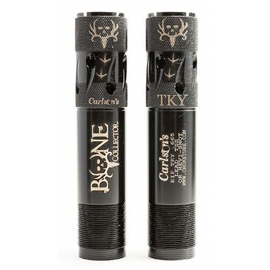 Carlson's Choke Tubes 80145 Bone Collector  Browning Invector-Plus 20 Gauge Turkey 17-4 Stainless Steel Matte Black (Ported, Extended)