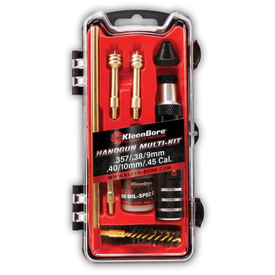 Kleen-Bore HMK-38-45 Handgun Multi-Kit Multi-Caliber Handgun .38/.357/9mm/.40/10mm/.45 Cal.