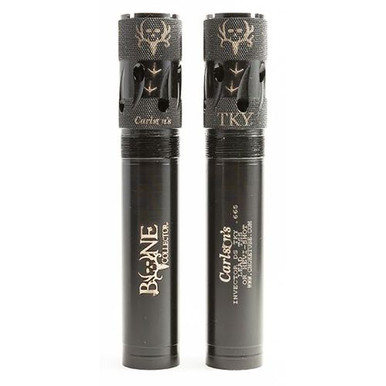 Carlson's Choke Tubes 80180 Bone Collector  Browning Invector-DS 12 Gauge Turkey 17-4 Stainless Steel Matte Black (Ported, Extended)