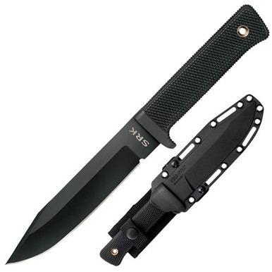Cold Steel CS49LCK SRK 6" Fixed Clip Point Plain Black Tuff-Ex Knife