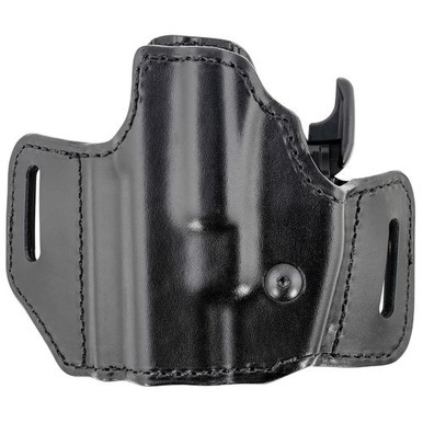 Bianchi 51832 Allusion Assent Pro-Fit 183 Black Leather Holster w/Laminate Liner Belt Left Hand