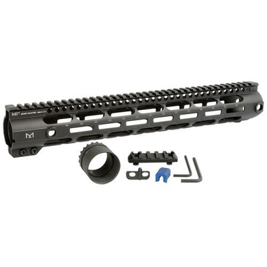 Midwest Industries MICRL30815  Combat Handguard AR-308/LR-308 Black Hardcoat Anodized 15" 6061-T6 Aluminum
