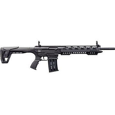 Charles Daly 930192 AR-12A  Semi-Auto 12 Gauge 3" 18.50" 5+1 Black Rec/Barrel Black Fixed with Adjustable Comb Stock Right Hand