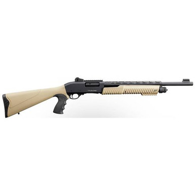 Charles Daly 930279 301 12 Gauge 3" 5+1 18.50" Barrel w/Heat Shield, Black Metal Finish, Synthetic Flat Dark Earth Fixed Pistol Grip Stock & Forend, Auto Ejection, Includes 3 Choke Tubes