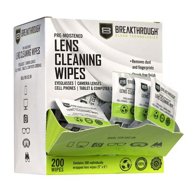 Breakthrough Clean BT-LW-200  Lens Wipes 6" X 4" X 7" 200 Per Pkg