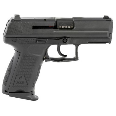HK 81000039 P2000 V2 LEM 9mm Luger 3.66" 10+1 (2) Black Black Steel Slide Black Interchangeable Backstrap Grip