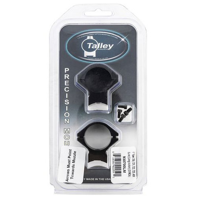 Talley 930700LM Scope Ring Set  Rem 700 Low 1" Black Aluminum