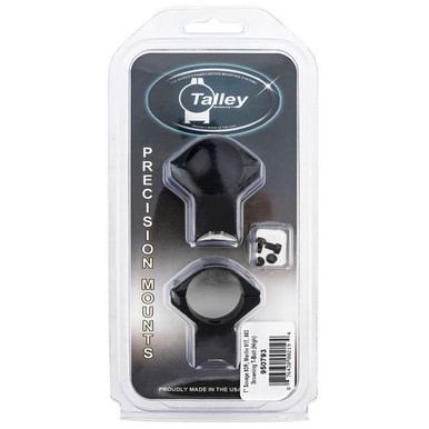 Talley 950793 Scope Ring Set  Savage 93R/B.Mag/Mark II High 1" Black Aluminum