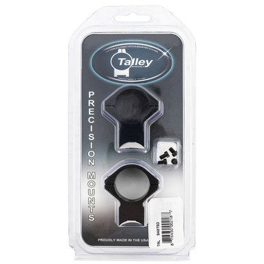 Talley 940793 Scope Ring Set  Savage 93R/B.Mag/Mark II Medium 1" Black Aluminum