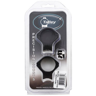 Talley 74X719 Scope Ring Set  Savage w/Round Receiver Medium Extended 30mm Black Aluminum