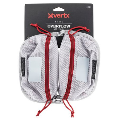 Vertx VTX5195AGYNA  Overflow Mesh Pouch Nylon 8.5"W X 5"H White/Red