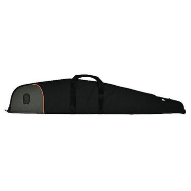 Bob Allen 70019 Club Series Rifle Case 48" Black Ripstop Nylon with Self Repairing Zipper, Polyweb Handles & Foam Padding