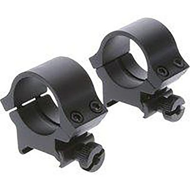 TruGlo TG-TG8961B2 Scope Ring Set Lightweight Picatinny/Weaver High Quad 1" Matte Black Aluminum 2