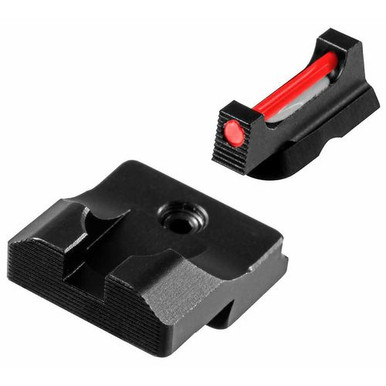 TruGlo TG-TG132WQ Fiber-Optic Pro Square Red Front Nitride Fortress Frame for Walther Q5