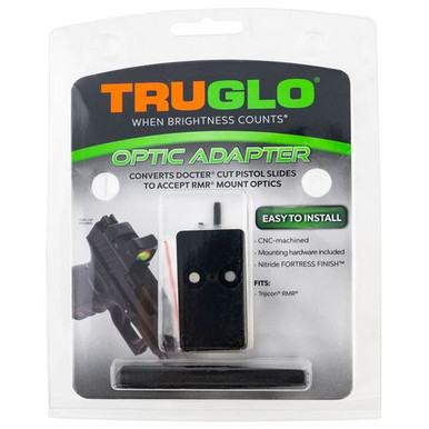 TruGlo TG-TG8952C Red Dot Sight Adapter RMR Mount Aluminum Nitride Fortress Trijicon