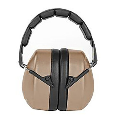 Walker's GWP-EXFM3-FDE Range Premium Shooting Muff 30 dB Folding Polymer Flat Dark Earth Ear Cups with Black Headband