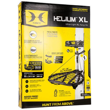 Hawk HWK-HF2021 Helium XL Hang-On Gray Powder-Coating Aluminum 24" x 30"